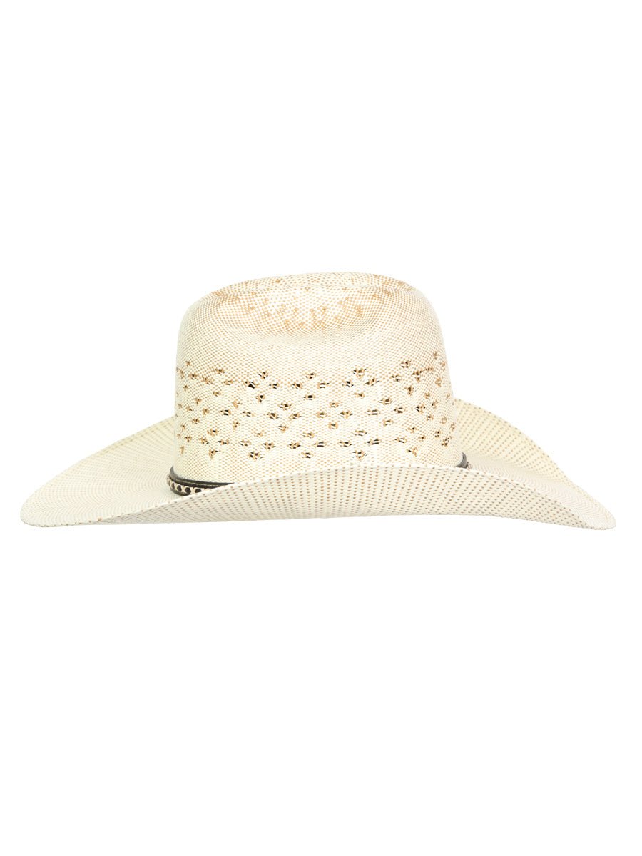 El General 20X Palm Straw Western Hat — Unisex Bangora Ringers