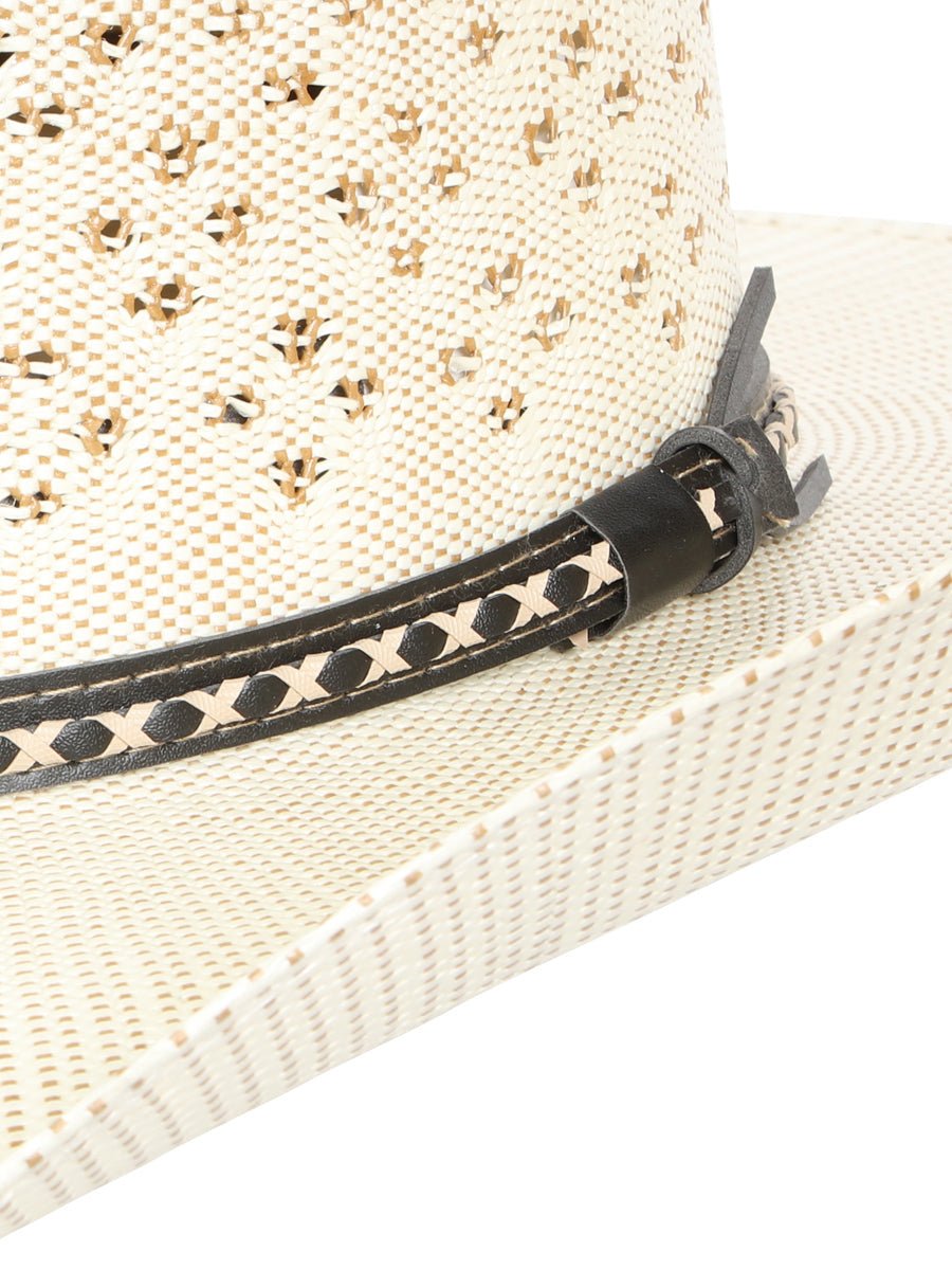 El General 20X Palm Straw Western Hat — Unisex Bangora Ringers