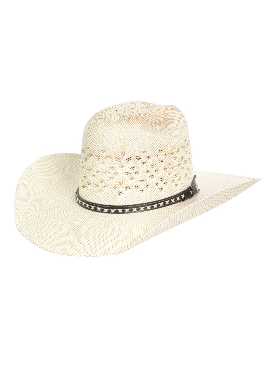 El General 20X Palm Straw Western Hat — Unisex Bangora Ringers
