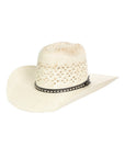 El General 20X Palm Straw Western Hat — Unisex Bangora Ringers