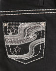 Girls Centenario Premium Bootcut Jeans -  Black Denim 45907