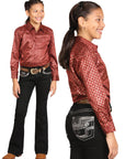 Girls Centenario Premium Bootcut Jeans -  Black Denim 45907
