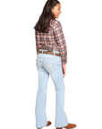 Girls Centenario Premium Bootcut Jeans -  Light Blue Denim 45910