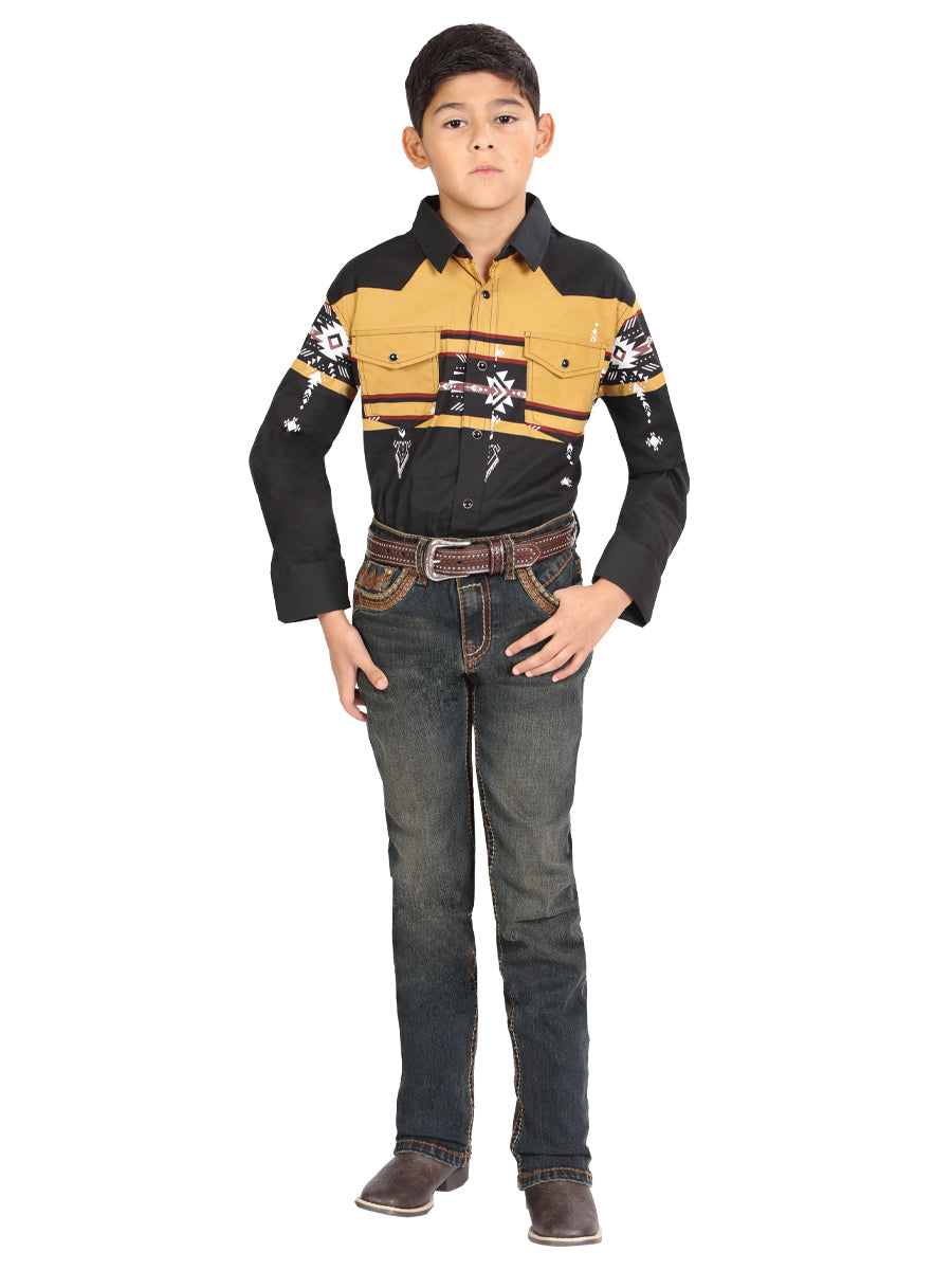 Boys Centenario Premium Bootcut Jeans - Tinted Green Denim 45911
