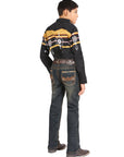 Boys Centenario Premium Bootcut Jeans - Tinted Green Denim 45911