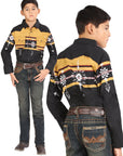 Boys Centenario Premium Bootcut Jeans - Tinted Green Denim 45911