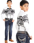 Boys Centenario Premium Bootcut Jeans - Dark Blue Denim 45914