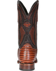 Men's El General Western Boot Lizard Print Leather - Cognac 45930