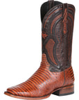 Men's El General Western Boot Lizard Print Leather - Cognac 45930