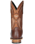Men's El General Western Boot Lizard Print Leather - Brown 45931