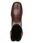 Men's El General Western Boot Lizard Print Leather - Brown 45931