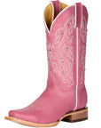 Women's El General Western Boot Crack Leather- Pink 45933