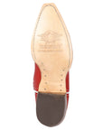 Women's El General Cowboy Boot Crack Leather- Red 45937