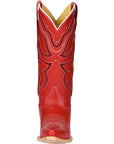 Women's El General Cowboy Boot Crack Leather- Red 45937