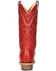 Women's El General Cowboy Boot Crack Leather- Red 45937