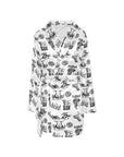 Baha Ranch Cowboy Print Women's Western Bath Robe