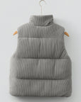 Taytum Stand Zipped Puffer Vest