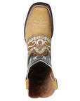 El General Rodeo Boot — Nubuck Honey with Embroidery