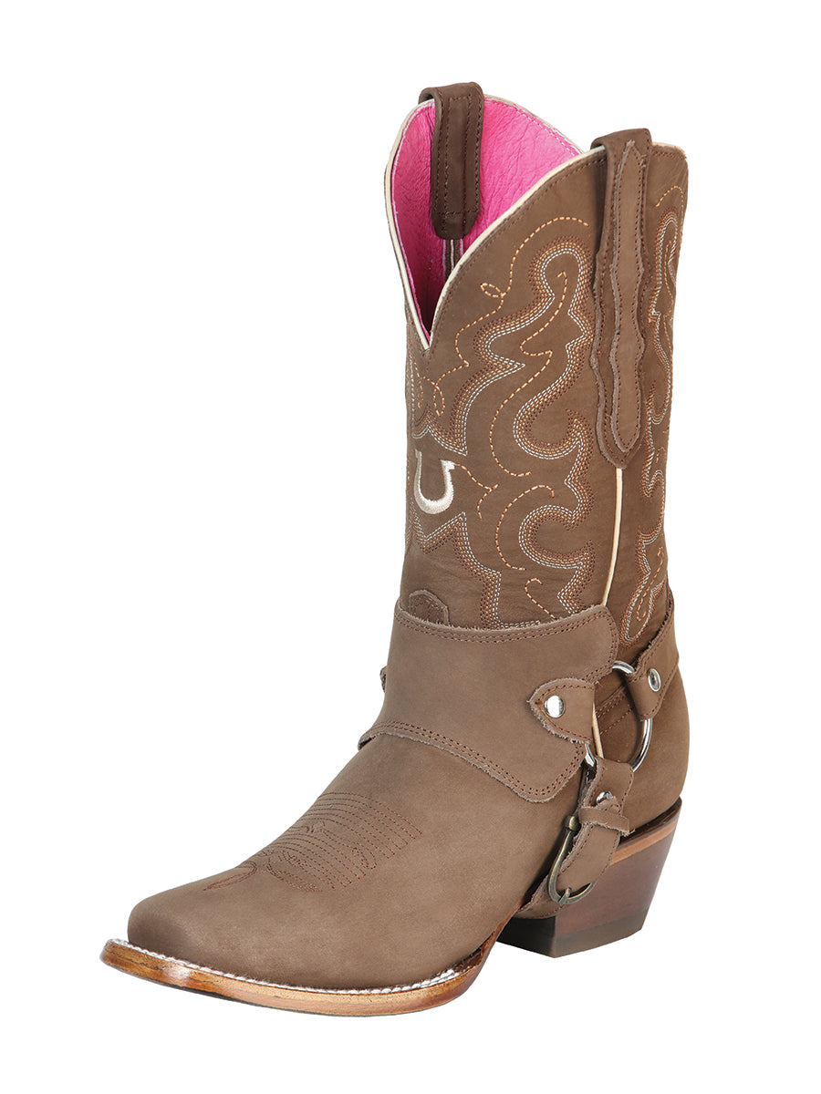 El General Womens Rodeo Boot — Nubuck Camel