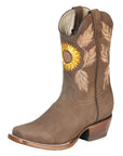 El General Womens Rodeo Boot in Nobuck Camel