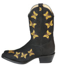 El General Womens Rodeo Boot — Nubuck Black
