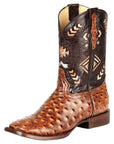 El General Rodeo Boot in Printed Ostrich Shedron