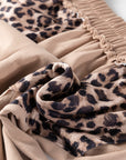 Leopard Patchwork Mineral Wash Wide Leg Pants