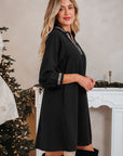 Quincy Sleeve Shift Mini Dress