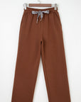 Amaris Elastic Waist Solid Pants