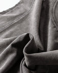 Solid Mineral Wash Boxy Tank Top