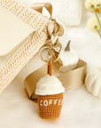 Lily Crochet Coffee Pendent Keychain