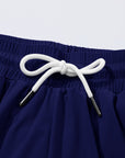 Ruffle Drawstring Elastic Waist Bikini Swim Shorts