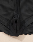 Plus Size Boho Frilled Elastic Waist Shorts