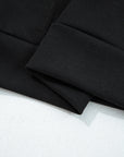 Solid Quarter-Zip Top and Drawstring Pants Set