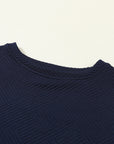 Textured Top and Pants Set