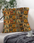 Colores de Mexico Dia de los Muertes Pillow Case Made in America