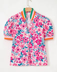 Gianna Floral Short Sleeve Blouse