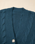 Gianna Knit Front Baggy Cardigan