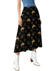 Baha Ranch Rodeo Cowboy Midi Skirt