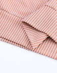 Rachel Block Long Sleeve Ribbed Loose Top