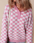 Elaina Checkered Sweater
