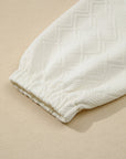 Aria Striped Collar Baggy Sweatshirt