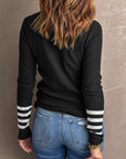 Aria Sleeve Plain Knit Sweater