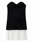 Strapless Velvet Dress