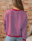 Zuri Ribbed Trim Oversize Sweatshirt