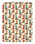 Got My Boots Western Micro Fleece Throw Blanket 60" x 80" Made in America