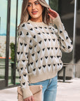 Aspyn Ribbed Trim Loose Sweater