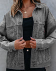 Ella Wind Washed Oversize Jacket