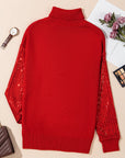 Isabella Sleeves Christmas Turtleneck Sweater