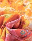 Floral Patchwork Cut-Out Tied Back Maxi Dress